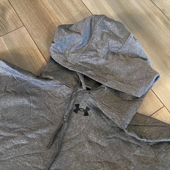 ‎Under Armour Dark Grey Athletic Workout Hoodie Men Medium - Picture 4 of 4